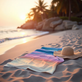 Peach Swell Fluid Abstrakt Coastal Strandtuch