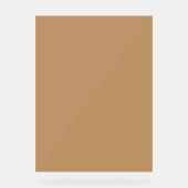 Peach Tan Color Block | Soft Wedding Design Acrylschild (Vorderseite)