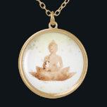 *~* Peach Terra AP33 Buddha Botanischer Floral Lot Vergoldete Kette<br><div class="desc">( Suche nach AP33 für ähnliche Designs ) Einfach und Minimal Abstrakt Boho Zen Wasserfarbe weich mit GOLD Bereichen. In Silver Plate und Gold Plate gibt es verschiedene Möglichkeiten in Form- und Metallfarben. * Energetisch Enhanced Bohemisch Botanical Garland / Bouquet Floral / Blume Pastel Moderne Beliebt sanft farbenfrohe Zen künstlerischer...</div>