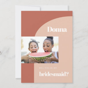 Peach terracotta arch Bridesmaid Vorschlag Foto