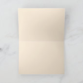 Peach Terracotta Rose Katholische Hochzeit Dankeskarte (Innenseite)