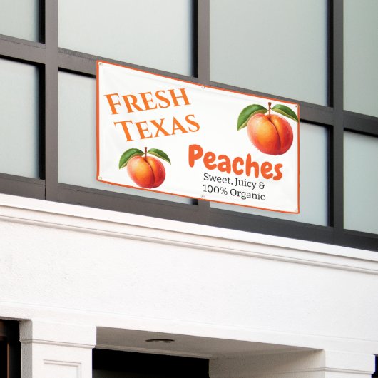 Peach Threading Business Banner (Äußeres Gebäude)