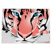 PEACH TIGER LARGE GIFT BAG GROßE GESCHENKTÜTE (Vorderseite)