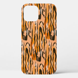 Peach Tiger Stripe Muster Case-Mate iPhone Hülle