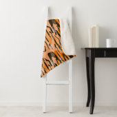 Peach Tiger Stripe Muster Sherpadecke (Beispiel)