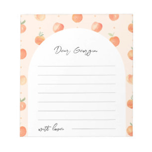 Peach Time Capsul Notepad Notizblock