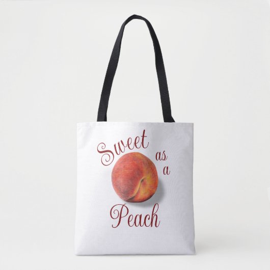 Peach Tote Bag Tasche (Vorderseite)
