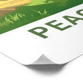 Peach Tree Georgia Travel Print Poster (Ecke)