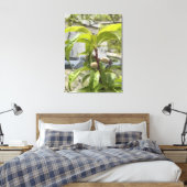 Peach Tree Gestrickte Canvas Print Leinwanddruck (Insitu (Schlafzimmer))