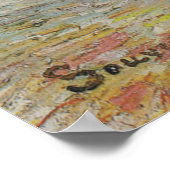 Peach Tree in Bloom at Arles Poster (Ecke)