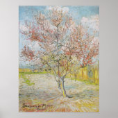 Peach Tree in Bloom at Arles Poster (Vorne)