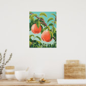 Peach Tree Poster (Küche)