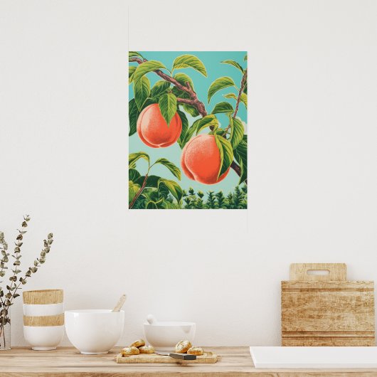 Peach Tree Poster (Küche)