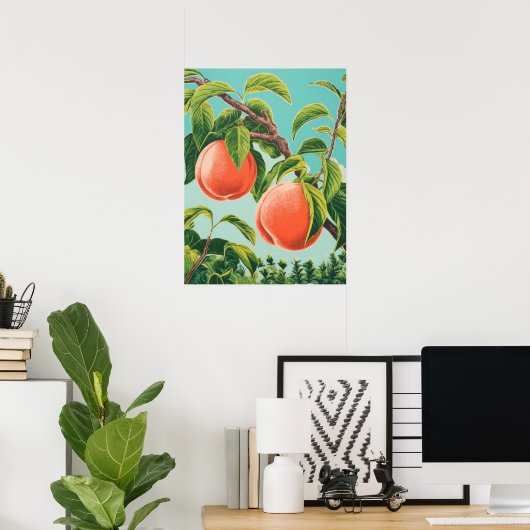 Peach Tree Poster (Heimbüro)