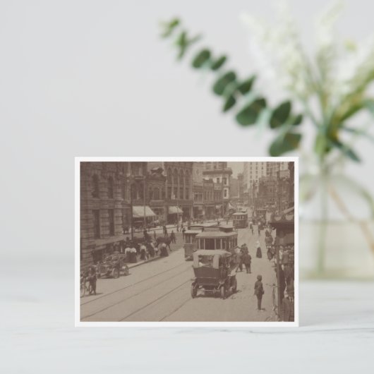 Peach Tree Postkarte (Stehend Vorderseite)