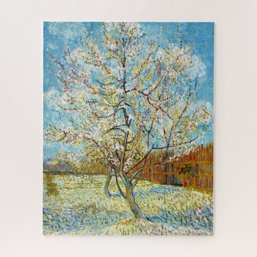 Peach Trees in Blossom Vincent Van Gogh lebendig Puzzle (Vertikal)