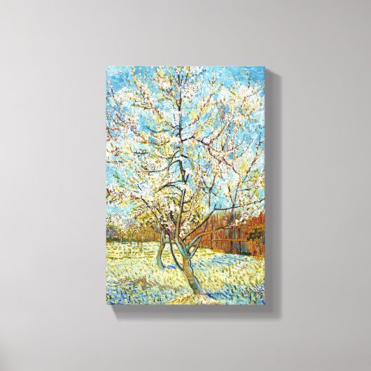 Peach Trees in Blossom Vincent Van Gogh Leinwanddruck (Vorderseite)