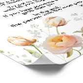 Peach Tulip Blooms Shhh Say Baby Game nicht Poster (Ecke)