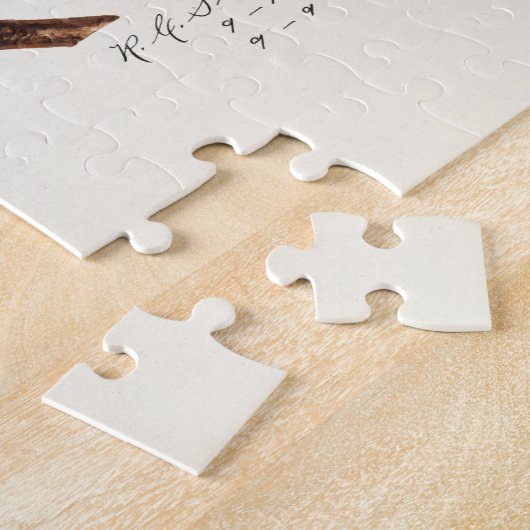 Peach Twig (Prunus Persica) Obstmalerei Puzzle (Seite)