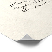 Peach twig (Prunus persica) von Royal Charles Stea Poster (Ecke)