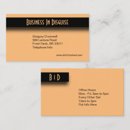 Peach Two Side Business Card Visitenkarte