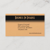 Peach Two Side Business Card Visitenkarte (Vorderseite)