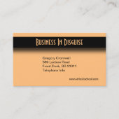Peach Two Side Business Card Visitenkarte (Vorderseite)