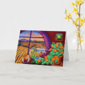 Peach und Apple Karte (Gelbe Blume)