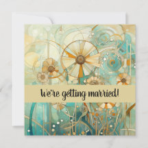 Peach und Beige Floral Abstrakt