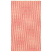 Peach und Cranberry Zickzack Tischdecke (Vorderseite)