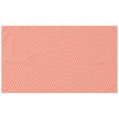 Peach und Cranberry Zickzack Tischdecke (Vorderseite (Horizontal))
