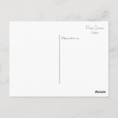 Peach und Gold Glitzer senden Liebe aus Texas Postkarte (Rückseite)