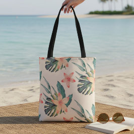 Peach und Green Tropical Tasche