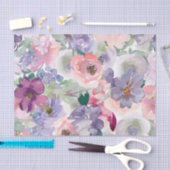 Peach und Lila Aquatercolor-Dekoupage Seidenpapier (Handwerk)