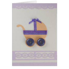 Peach und lila Babywagen personalisieren