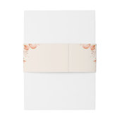 Peach und Orange Boho Trendy Hochzeit Einladungsbanderole (Rückseitenbeispiel)