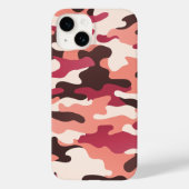 Peach Urban Camouflage Pink Brown Ruby Red Case-Mate iPhone Hülle (Rückseite)