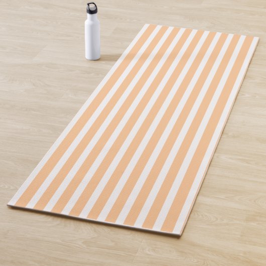 Peach Vertical Stripped Yogamatte (Beispiel)