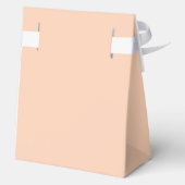 Peach Vintag Floral Fall Baby Dusche Geschenkschachtel (Rückseite)