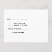 Peach Vintag Wirbel UAWG Postkarte (Rückseite)