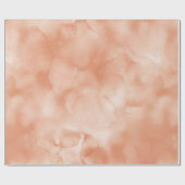Peach Wassercolor        Geschenkpapier (Flach)