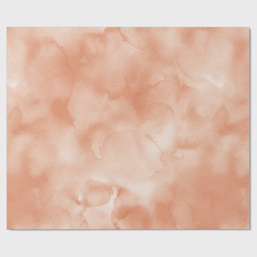 Peach Wassercolor        Geschenkpapier (Flach)