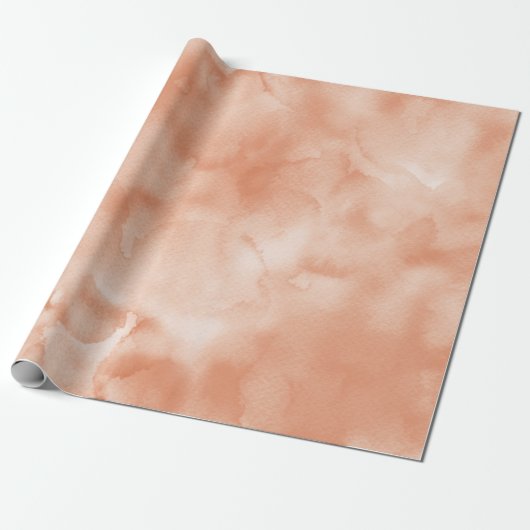 Peach Wassercolor        Geschenkpapier (Ungerollt)