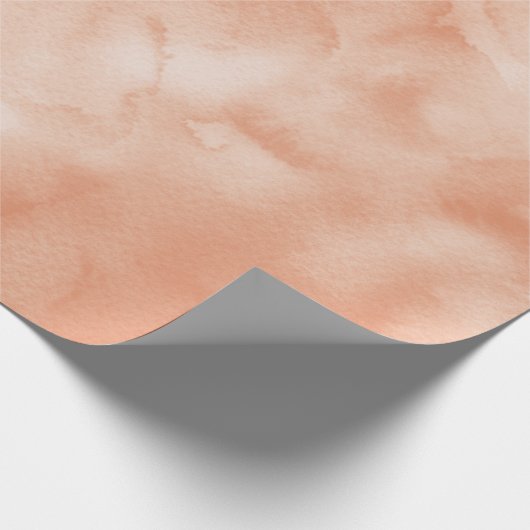 Peach Wassercolor        Geschenkpapier (Ecke)