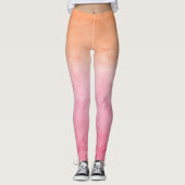 Peach Wassercolor Leggings (Vorderseite)