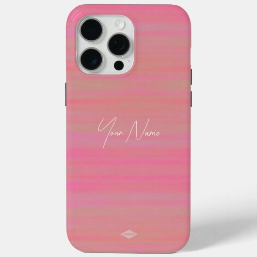 Peach Wassercolor Look Handy Fall Case-Mate iPhone Hülle (Rückseite)