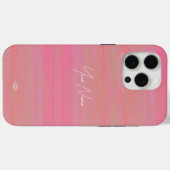 Peach Wassercolor Look Handy Fall Case-Mate iPhone Hülle (Rückseite (Horizontal))
