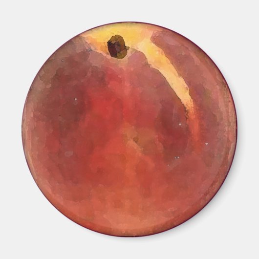 Peach Wassercolor - Magnet (Vorne)