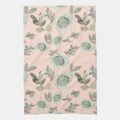 Peach Wasserfarbe Rose Küchentücher (Vertikal)