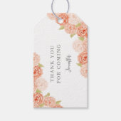 PEACH WATERCOLOR BRAUTPARTY GESCHENKANHÄNGER (Vorderseite)